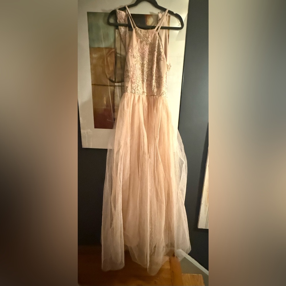 Morgan & Co. Pink Gown for Maternity photo shoot